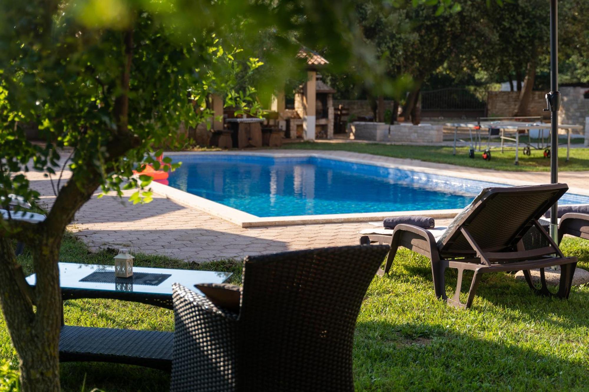 Guesthouse "Barboska" - Big Outdoor Swimming Pool & Private Tennis Court Vodnjan Exterior photo